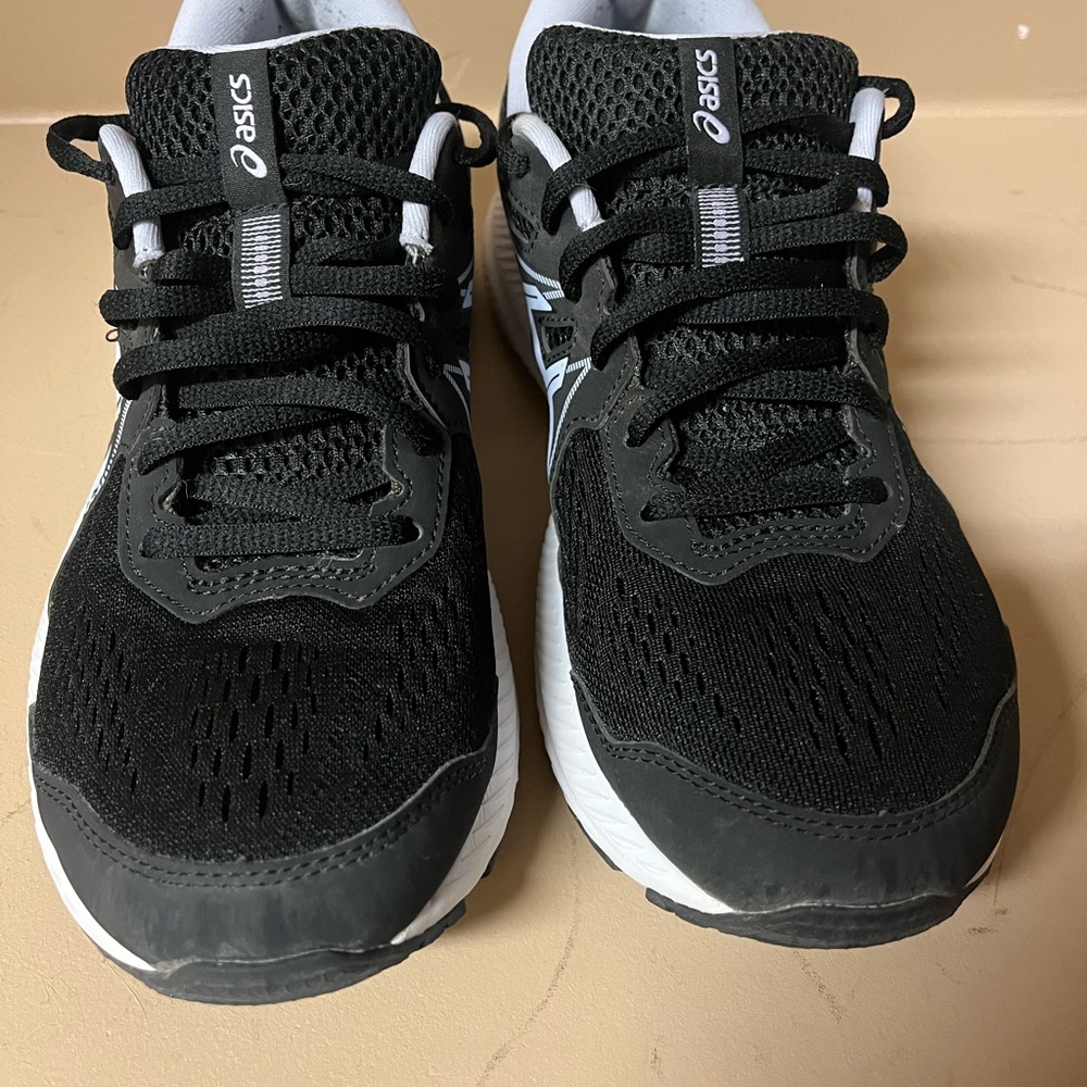 ASICS Black and White Athletic Sneakers